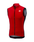 CASTELLI dres bez rukava - ENTRATA 3.0 - crvena/crna