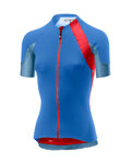 CASTELLI dres kratkih rukava - SCHEGGIA 2.0 LADY - plava/crvena