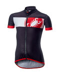 CASTELLI dres kratkih rukava - FUTURE RACER KIDS - crna/crvena