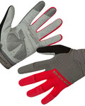 rukavice s dugim prstima - HUMMVEE PLUS II - siva/crvena