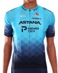 GIORDANA dres kratkih rukava - ASTANA 2021 VERO PRO - tirkizna