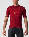 CASTELLI dres kratkih rukava - GIRO D'ITALIA 2021 - crvena