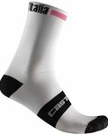 CASTELLI čarape klasične - GIRO D'ITALIA 2021 - bijela/crna