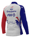 ALÉ dres dugih rukava zimski - GROUPAMA FDJ 2021 - crvena/plava/bijela