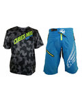 HAVEN MTB dres i hlače - CUBES NEO - plava/crna
