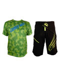 HAVEN MTB dres i hlače - CUBES NEO - zelena/crna
