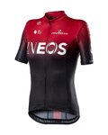 CASTELLI dres kratkih rukava - INEOS 2020 LADY - crna/crvena