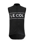 LE COL prsluk - SPORT LOGO GILET - bijela/crna
