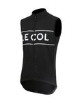 LE COL prsluk - SPORT LOGO GILET - bijela/crna
