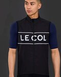 LE COL prsluk - SPORT LOGO GILET - bijela/crna