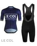 LE COL kratki dres i kratke hlače - SPORT LOGO - plava/crna