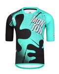 MONTON dres kratkih rukava - SPLAT MTB - crna/tirkizna