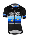 GIORDANA dres kratkih rukava - MITCHELTON-SCOTT '19 - crna/plava