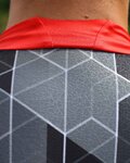NALINI dres kratkih rukava - AIS STELVIO 2.0 - crvena/crna