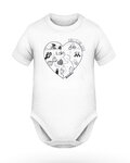 dječji bodi - BABY CYCLING LOVER - bijela