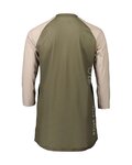 POC dres kratkih rukava - MTB PURE 3/4 LADY - bež/zelena