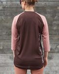 POC dres kratkih rukava - MTB PURE 3/4 LADY - smeđa/ružičasta