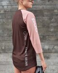 POC dres kratkih rukava - MTB PURE 3/4 LADY - smeđa/ružičasta