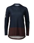 POC dres dugih rukava ljetni - MTB PURE LADY - smeđa/plava