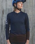 POC dres dugih rukava ljetni - MTB PURE LADY - smeđa/plava