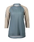 POC dres kratkih rukava - MTB PURE 3/4 LADY - svjetloplava/bež