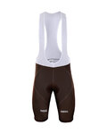 BONAVELO kratke hlače s tregerima - AG2R 2018 - smeđa
