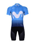 BONAVELO kratki dres i kratke hlače - MOVISTAR 2018 - crna/plava
