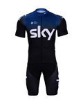 BONAVELO kratki dres i kratke hlače - SKY 2019 KIDS - crna/plava
