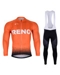 BONAVELO zimski dres i hlače - CCC RENO 2019 WINTER - crna/narančasta