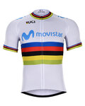 BONAVELO dres kratkih rukava - MOVISTAR UCI 2019 - bijela