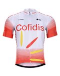 BONAVELO dres kratkih rukava - COFIDIS 2020 - bijela/crvena