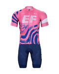 BONAVELO kratki dres i kratke hlače - EDUCATION FIRST 2020 - plava/ružičasta