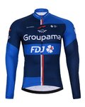 BONAVELO dres dugih rukava zimski - FDJ 2025 WINTER - plava/crna