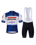 BONAVELO kratki dres i kratke hlače - SOUDAL QUICK-STEP 24 - bijela/crna/plava