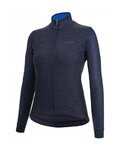 SANTINI dres dugih rukava zimski - COLORE PURO LADY - plava