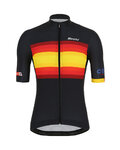 SANTINI dres kratkih rukava - LA VUELTA 2019 - crna/žuta/crvena