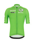 SANTINI dres kratkih rukava - LA VUELTA 2019 - zelena