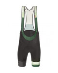 SANTINI kratke hlače s tregerima - LA VUELTA 2021 - zelena/siva