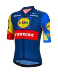 SANTINI dres kratkih rukava - LIDL TREK 2024 TEAM ORIGINAL - crvena/žuta/plava