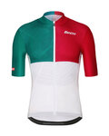 SANTINI dres kratkih rukava - LA VUELTA 2018 - bijela/plava/crvena