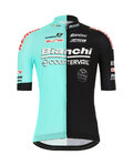 SANTINI dres kratkih rukava - TEAM BIANCHI 2019 - crna/tirkizna