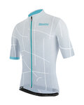 SANTINI dres kratkih rukava - TONO PURO - bijela/svjetloplava