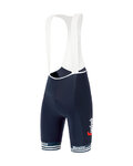 SANTINI kratke hlače s tregerima - TREK SEGAFREDO 2021 - plava