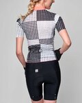 SANTINI dres kratkih rukava - TONO SFERA LADY - crna/bijela