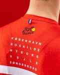 SANTINI dres kratkih rukava - TOUR DE FRANCE 2022 - bijela/crvena/žuta