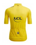 SANTINI dres kratkih rukava - TOUR DE FRANCE 2024 - žuta