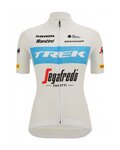 SANTINI dres kratkih rukava - TREK SEGAFREDO 2022 LADY FAN LINE - plava/bijela