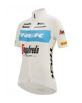 SANTINI dres kratkih rukava - TREK SEGAFREDO 2022 LADY FAN LINE - plava/bijela