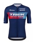 SANTINI dres kratkih rukava - TREK 2023 FACTORY RACING - plava