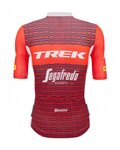 SANTINI dres kratkih rukava - TREK SEGAFREDO 2023 ORIGINAL - crvena/bijela